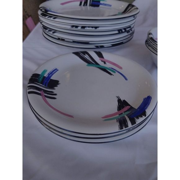 Vintage 90s Design Concepts Newcor “Liza” Stoneware Cereal Bowl - Picture 4 of 6